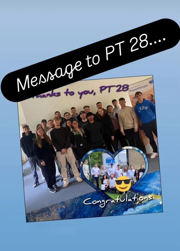 Physiotherapie-Examen der PT 28 