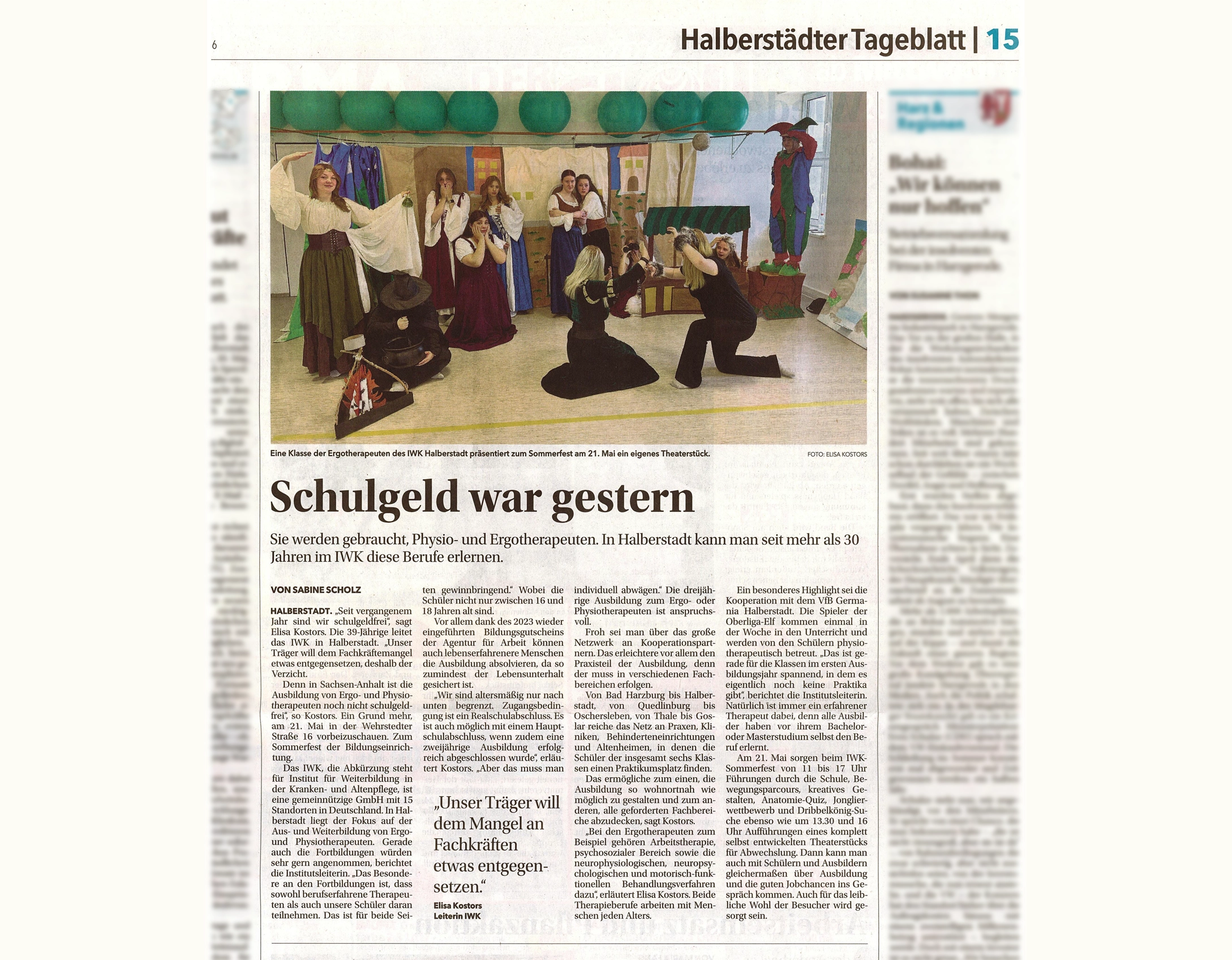 Im Fokus der Presse: Ausbildung mit Perspektive
