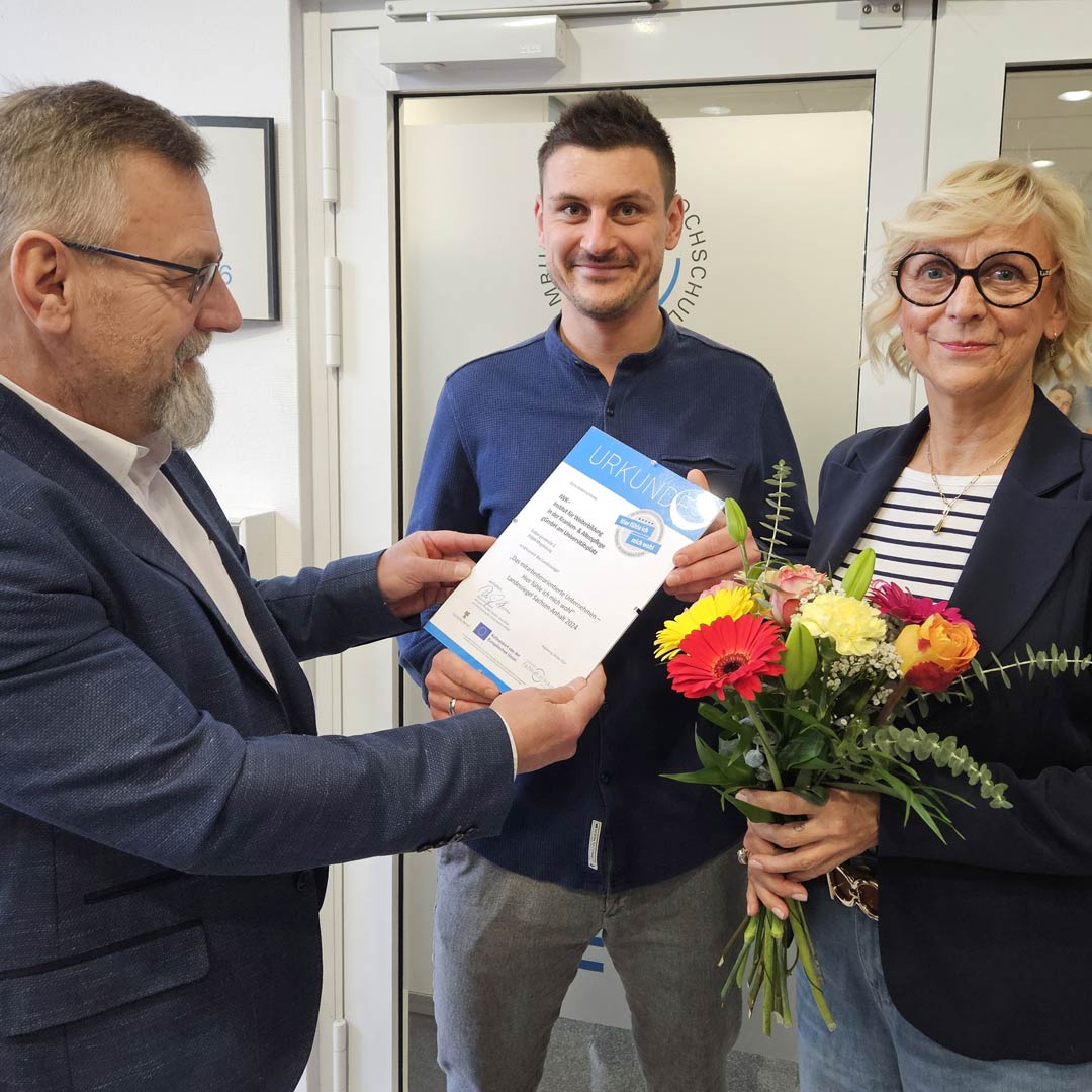 Verleihung Landessiegel „Mitarbeiterorientiertes Unternehmen“